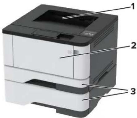 LEXMARK M1342 - Remarques : - 1