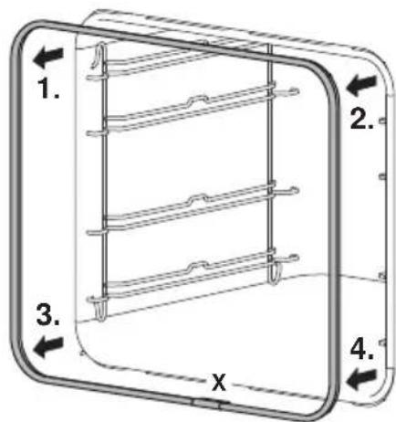 SIBIR EH Tritherm 4 V600 - Retirer le joint de la porte - 1