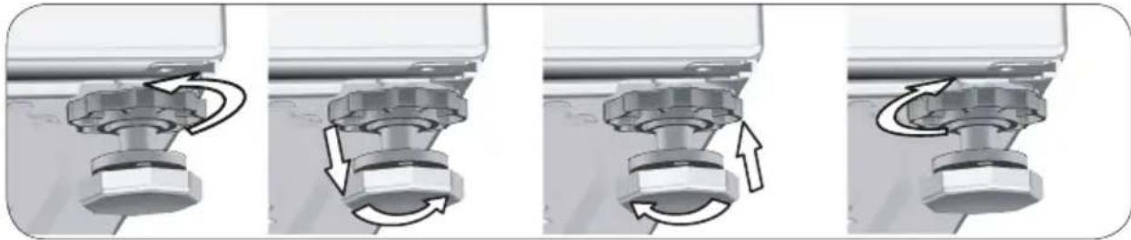 SIBIR WA 71440 L - Réglage des pieds - 2