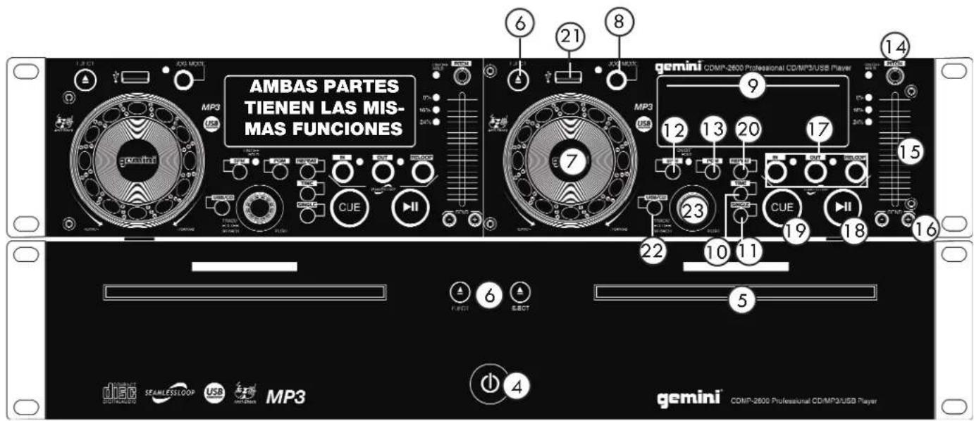 GEMINI CDMP2600 - POR FAVOR LEA ANTES DE UTILizar, INSTRUCCIONES IMPORTANTES DE SEGURIDAD - 11