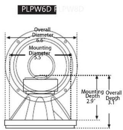 Pyle PLPW8D - FEATURES: - 1