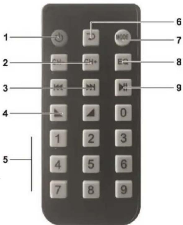 Pyle PTA44BT - Télécommande - 1