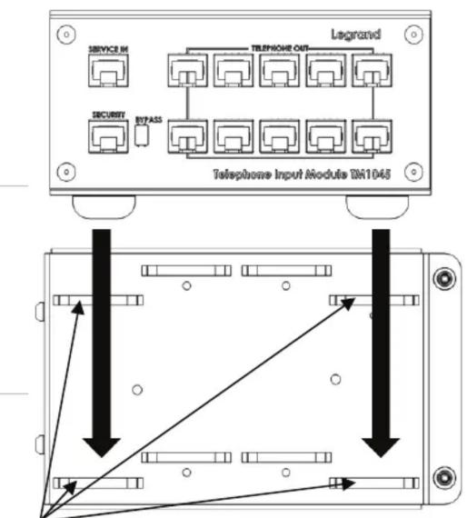 SERVICE IN SECURIT BIPASS TELEPHONE OUT Legrand Telephone Input Module DA1045