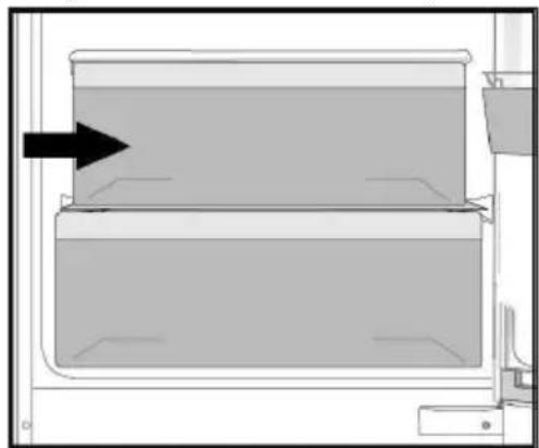 GRUNDIG GKMI25730N - Le compartiment des produits laitiers (entrepôt frigorifique) - 1