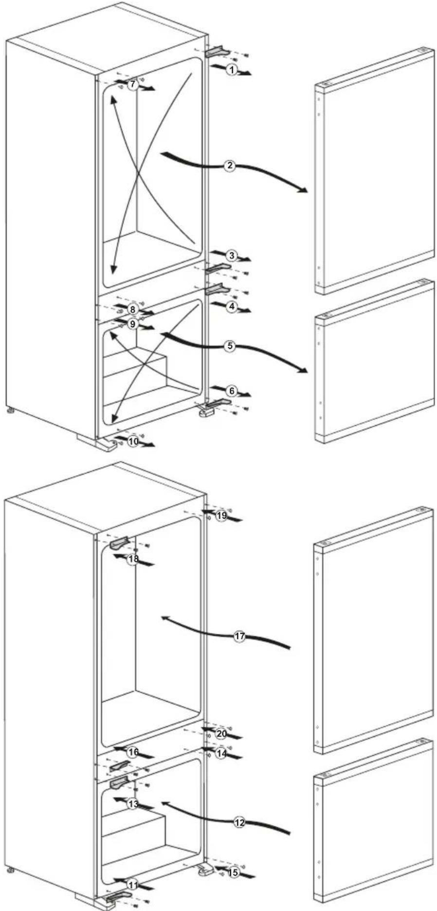 GRUNDIG GKMI25730N - Réversibilité des portes - 1