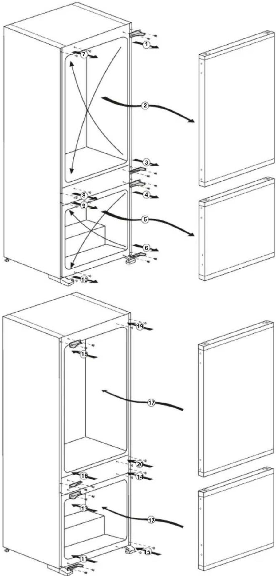GRUNDIG GKMI25730N - Reversing the doors - 1
