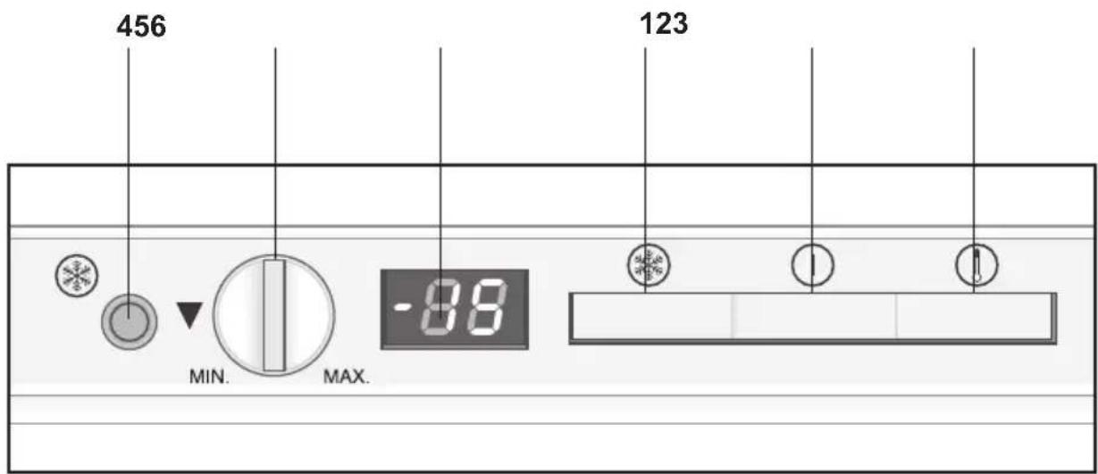 GRUNDIG GFNI 12410 - Impostazione della temperatura di funzionamento - 3