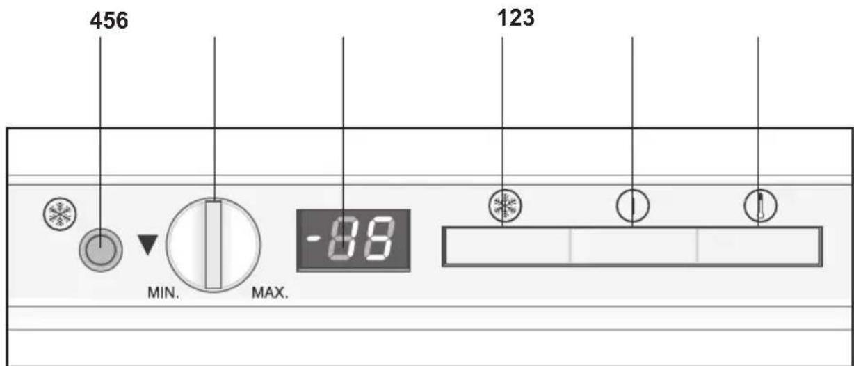 GRUNDIG GFNI 12410 - Réglage de la température de fonctionnement - 3