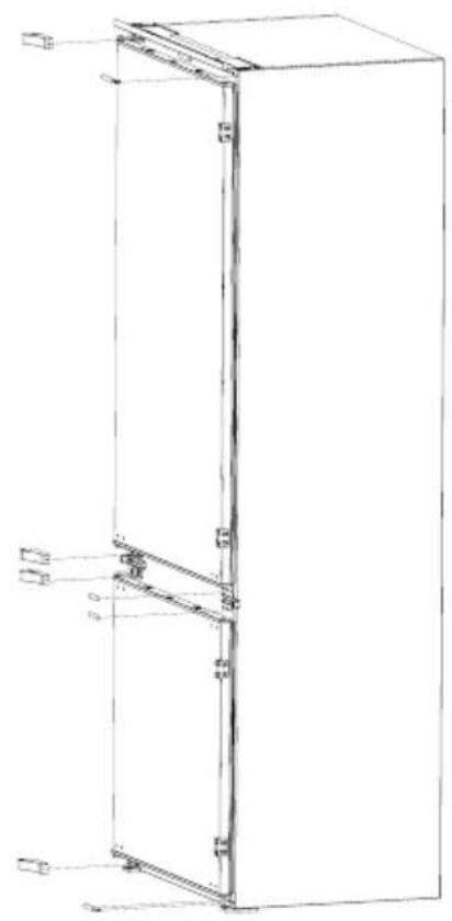 GRUNDIG GKMI26940N - Inversione degli sportelli - 2