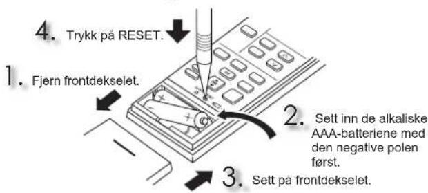 MITSUBISHI MFZKT50VG - Sett batterier i fjernkontrollen - 1