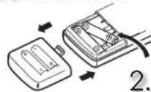 MITSUBISHI MSZHR35VF - Sett batterier i fjernkontrollen - 2