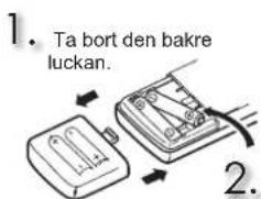 MITSUBISHI MSZHR35VF - Montera fjärrkontrollens batterier - 1