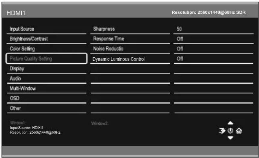 LC-Power M32QHD165CK - Configuración de calidad deImagen - 1