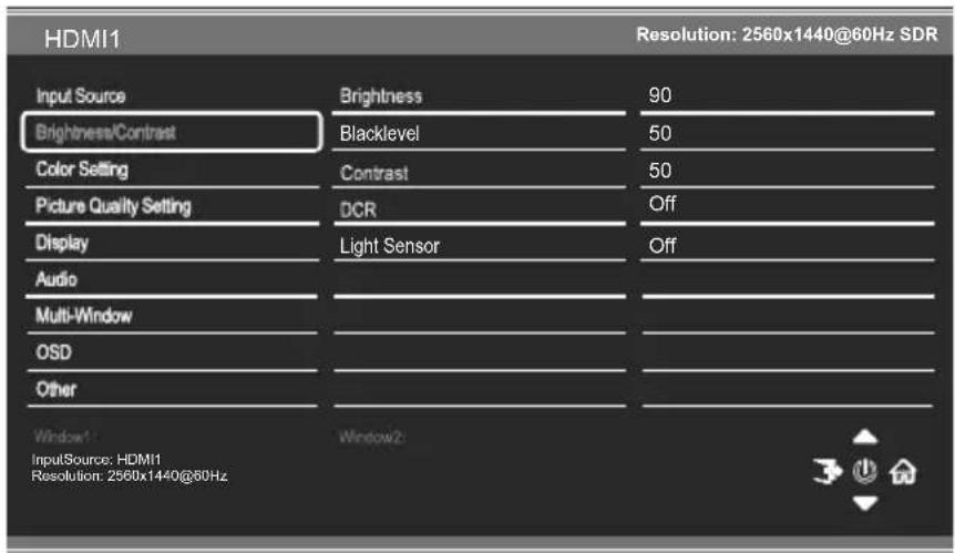 LC-Power M32QHD165CK - Brillo/Contraste - 1
