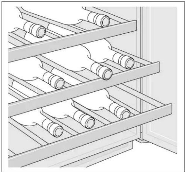 GAGGENAU RW402261 - Ta ut / sette inn de uttrekkbare flaskehyllene - 1