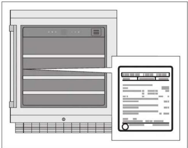 GAGGENAU RW402261 - Typeskilt - 1