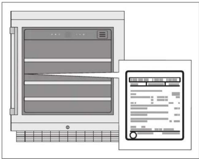 GAGGENAU RW402261 - Typskylt - 1