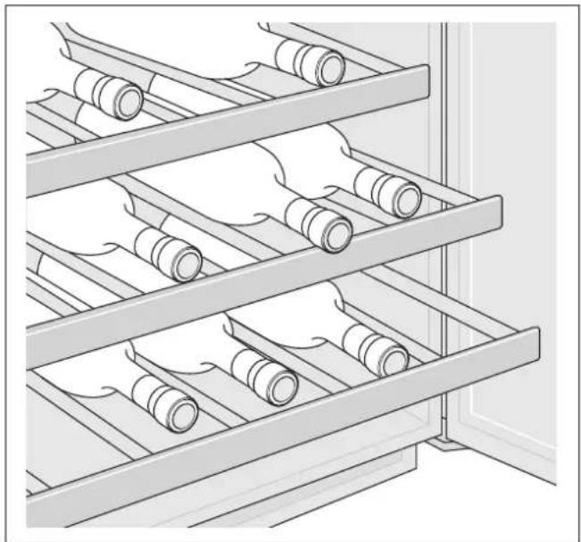 GAGGENAU RW402261 - Ulosvedettävien pullohyllyjen irrotus/asennus - 1