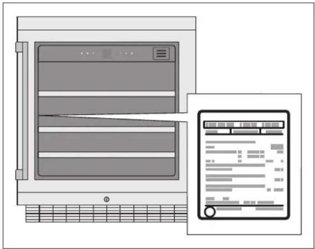 GAGGENAU RW402261 - Typeskilt - 1