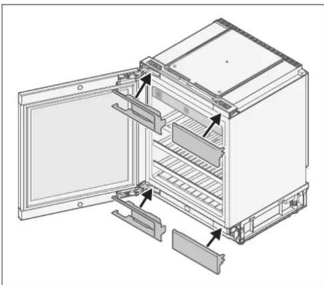 GAGGENAU RW402261 - Ilmanvaihtoritilän asentaminen jalustalistaan - 7