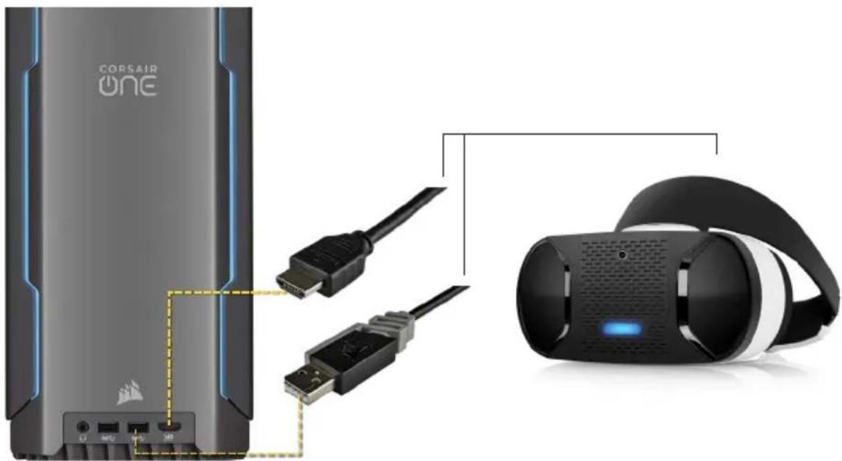 CORSAIR One - CONEXIÓN DE AURICULARES DE RV (OPCIONAL) - 1