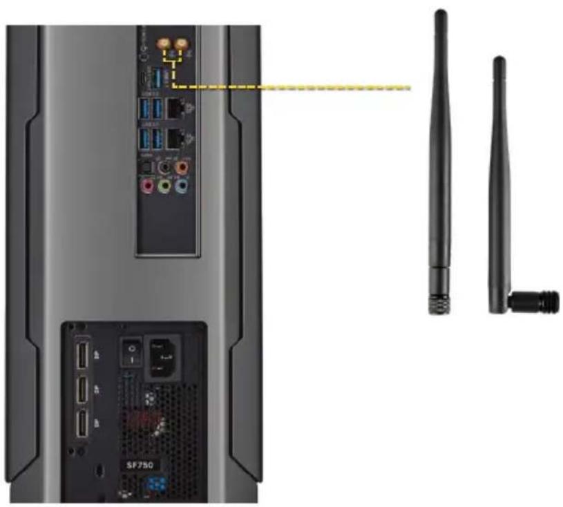 CORSAIR One - INSTALACIÓN DE LAS ANTENAS INALÁMBRICAS - 1