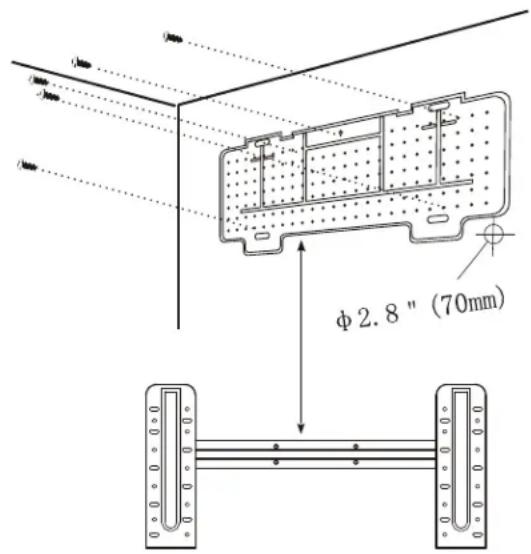 DANBY DAS180EAQHWDB - INSTALE LA PLACA DE MONTAJE - 1