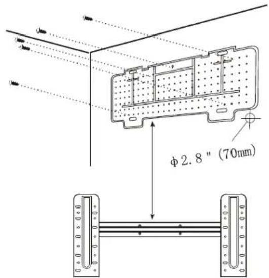 DANBY DAS180EAQHWDB - INSTALL THE MOUNTING PLATE - 1