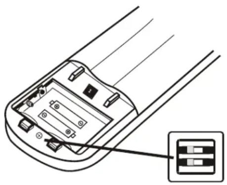 DANBY DAS180EAQHWDB - REMOTE CONTROL DIP SWITCH - 1