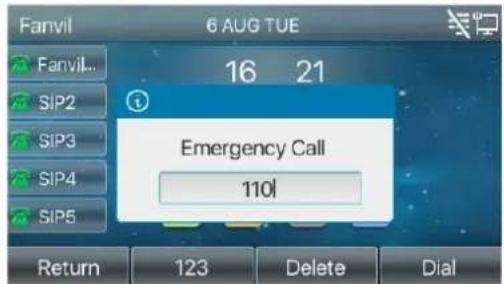 Fanvil X3U - Photo 61 - Créer un numéro d'appel d'urgence - 1