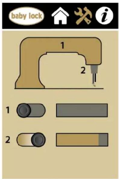 BABY LOCK Regent - Écran de diagnostic - 1