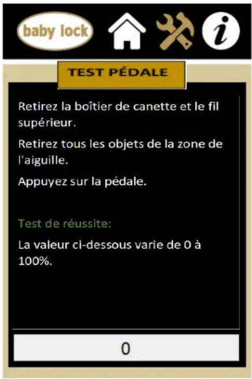 BABY LOCK Regent - Test de la pédale - 1