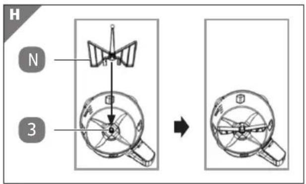 Ambiano GTSFKMW01CH - Utilisation de la pale de mélange N - 1