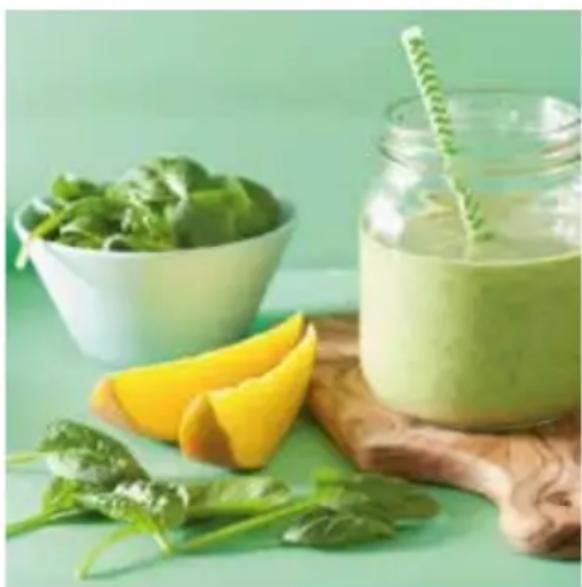 Kitchenware GTMMCH - Smoothie vert épinard-pêche - 1