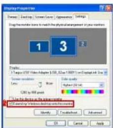 TARGUS ACP51EUZ - De beeldschermweergave controlleren met behulp van Eigenschappen voor Beeldscherm van Windows (voort Windows XP en Windows Vista) - 6