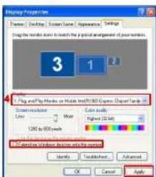 TARGUS ACP51EUZ - Controlling the Display using Windows Display Properties (for Windows XP and Vista) - 10
