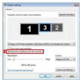 TARGUS ACP51EUZ - Kontrollere displayet via Egenskaper for skjerm i Windows (for Windows XP og Vista) - 6