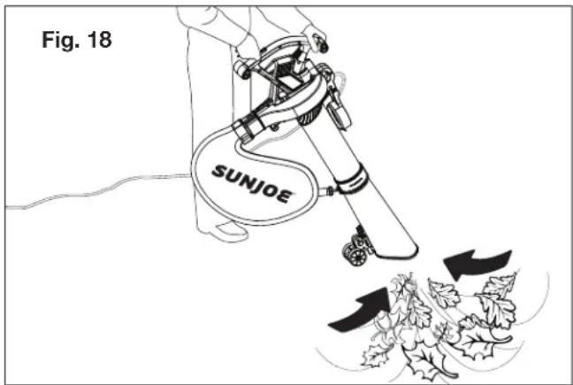 Sun Joe SBJ606EGA - Mode aspiro-broyeur - 1