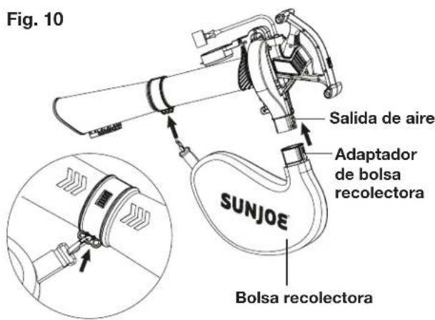 Sun Joe SBJ606EGA - Ensamblado como aspiradora/ trituradora - 4