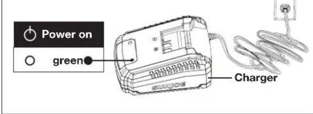 Sun Joe 24VHT22LTE - Charging the Battery - 2