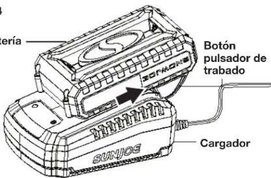 Sun Joe 24VHT22LTE - Carga de la bateria - 4