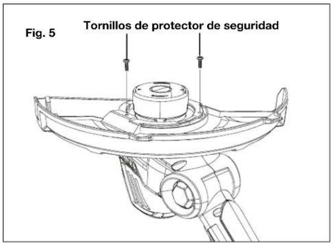 Sun Joe 24VST14B - Instalación del protector de seguridad - 2