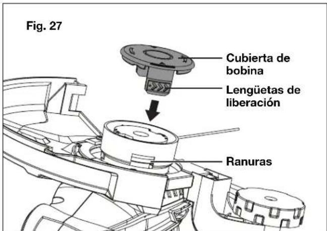 Sun Joe 24VST14B - Reemplazo de la bobina y despeje de obstrucciones y lineas enredadas - 5