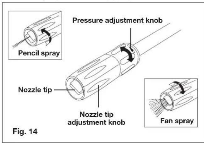 Sun Joe SPX2500 - Using the adjustable spray nozzle - 1