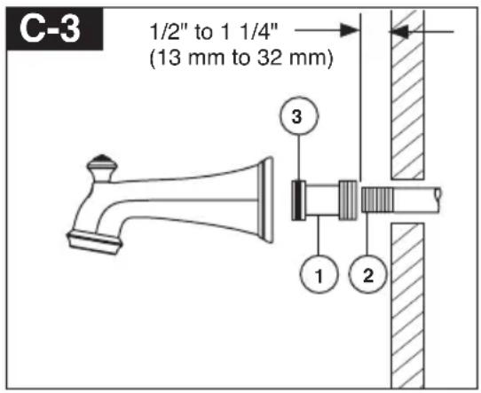 DELTA T13420CDN - Iron Pipe Installation - 1