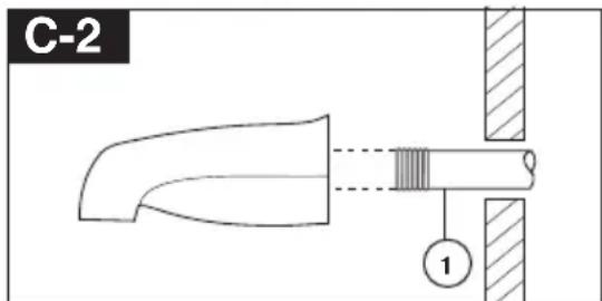 DELTA T13420CDN - Installation d'un bec coulissant - 1