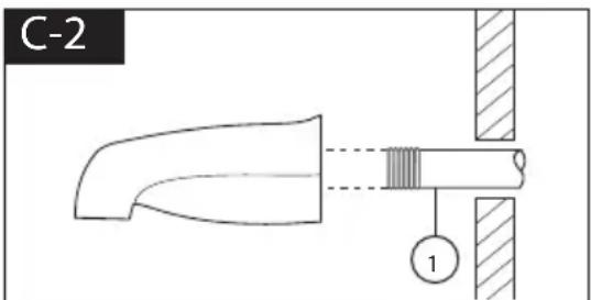 DELTA T14438SS - Showerhead and Tub Spout Installation - 2