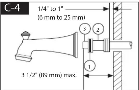 DELTA T14438SS - Showerhead and Tub Spout Installation - 4