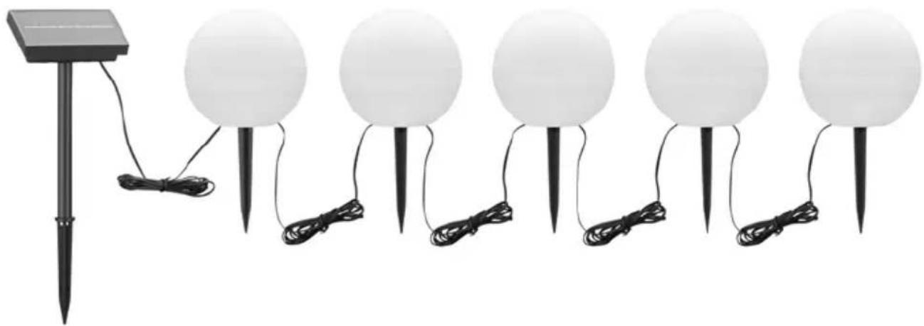 LightZone GTSBLB01 - Solar tuinverlichting Guirlande lumineuse solaire Solar-Bodenlichterkette - 1