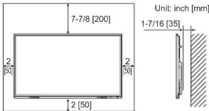 SHARP PNL752B - MOUNTING PRECAUTIONS - 2